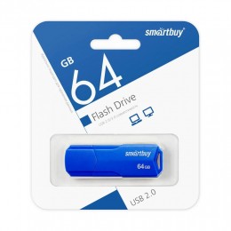 Флеш-накопитель 64Gb SmartBuy Clue, USB 3.0, пластик, синий