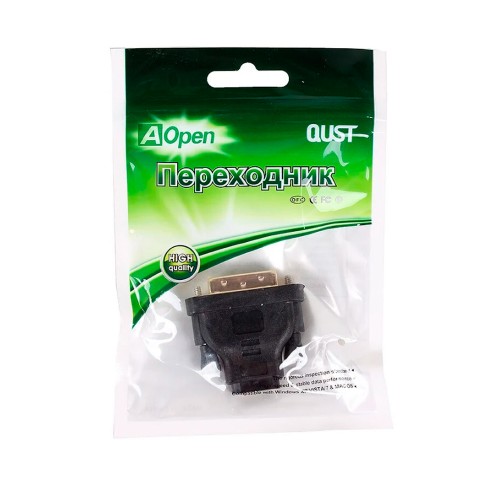 Переходник DVI-D(m) - HDMI(f) Aopen ACA312 черный
