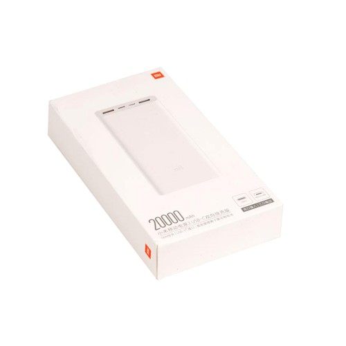 Аккумулятор внешний XIAOMI PLM18ZM, 20000mAh, цвет: белый