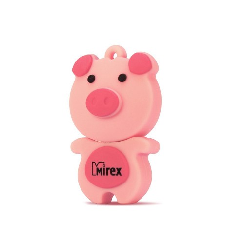 Флеш-накопитель 4Gb Mirex PIG, USB 2.0, пластик, розовый