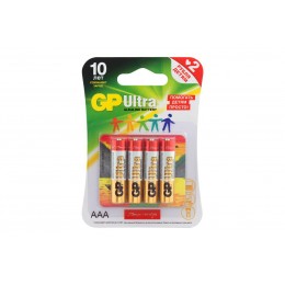 Батарейка AAA GP LR03-4BL Ultra Alkaline, 1.5В, (4/40/320)