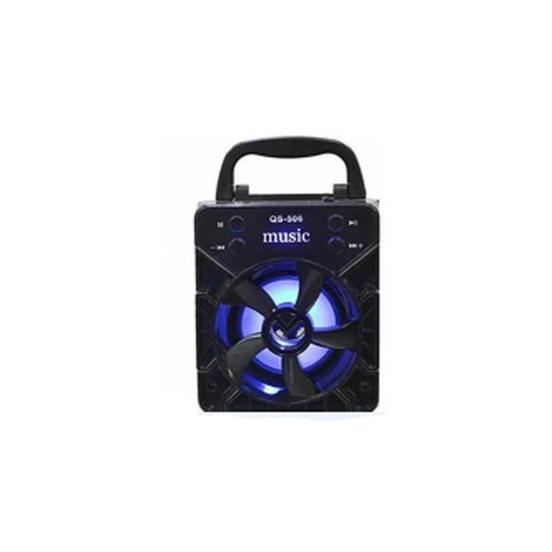 Портативная колонка QS-506 черная - мощный звук в любом месте
