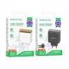 Блок питания сетевой 1 USB, 2 Type-C Borofone BAS34A, Treasure, 5V, 3.0A, PD 65Вт, кабель Type-C, Type-C, 1.0м, цвет: белый