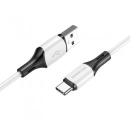 Кабель USB - Type-C Borofone BX79, 1.0м, 3,0А, цвет: белый