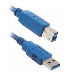 Кабель USB 3.0 A(m) - USB 3.0 B(m) VCOM VUS7070, 3.0м, цвет: синий