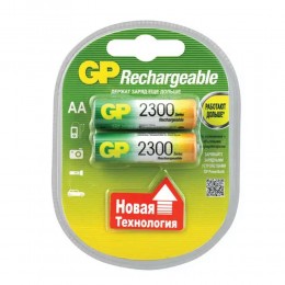 Аккумулятор AA GP, R06-2BL, 2300mAh, в пластиковой упаковке, (2/20/200)