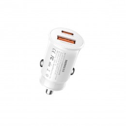 Блок питания автомобильный 1 USB, Type-C Remax RCC358, Siya, 30Вт, PD2.0,PD3.0,QC2.0,QC3.0,AFC,FCP,SCP, цвет: белый