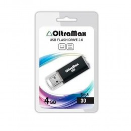 Флеш-накопитель 4Gb OltraMax Drive 30, USB 2.0, пластик, чёрный