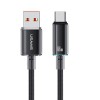 Кабель USB - Type-C Usams US-SJ658, 1.2м, 6.0A, цвет: чёрный