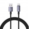 Кабель USB - Type-C Usams US-SJ663 Sufeng Series, 1.2м, 3,0А, цвет: серый, тёмный