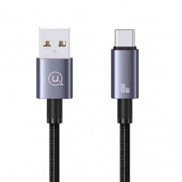 Кабель USB - Type-C Usams US-SJ680 Sufeng Series, 0,25м, 3,0А, QC3.0, цвет: серый, тёмный