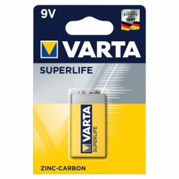 Батарейка Крона Varta 6F22-1BL, Super Life, (1/10/50)