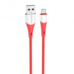 Кабель USB - микро USB Borofone BX60 Superior, 1.0м, 2.4A, цвет: красный