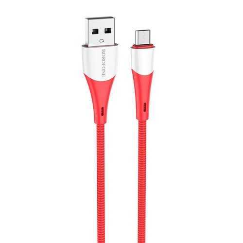 Кабель USB - микро USB Borofone BX60 Superior, 1.0м, 2.4A, цвет: красный