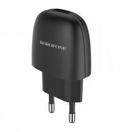 Блок питания сетевой 1 USB Borofone BA49A, Vast power, 2100mA, цвет: чёрный
