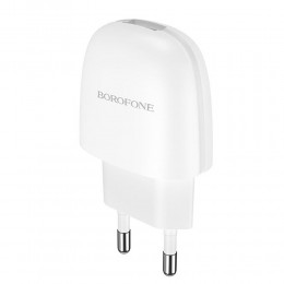 Блок питания сетевой 1 USB Borofone BA49A, Vast power, 2100mA, цвет: белый
