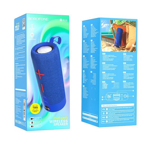Портативная колонка Borofone BR19 Euphony Bluetooth, синий

