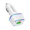 Блок питания автомобильный Borofone BZ14A 20Вт, 1 USB, 1 Type-C, чёрный
