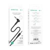 Кабель AUX Borofone BL10, 3.5mm(m) - 3.5mm(m), 2.0м, чёрный
