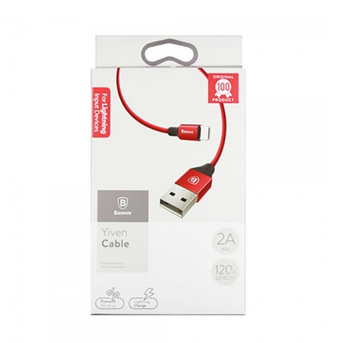 Кабель USB - 8 pin Baseus Yiven, 1.2м, 2.1A, цвет: красный