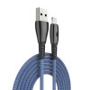 Кабель USB - 8 pin Celebrat CB-12i, 1.0м, круглый, 3.0A, силикон, цвет: синий