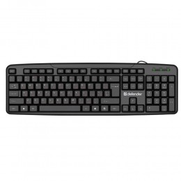 Клавиатура проводная Defender, Astra, HB-588, мембранная, 1.8 м, цвет: чёрный
