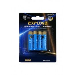 Батарейка AAA Exployd R03P-4BL Ultra Power, 1.5B, (4/40/800), (арт.EX-B-1096), 4шт