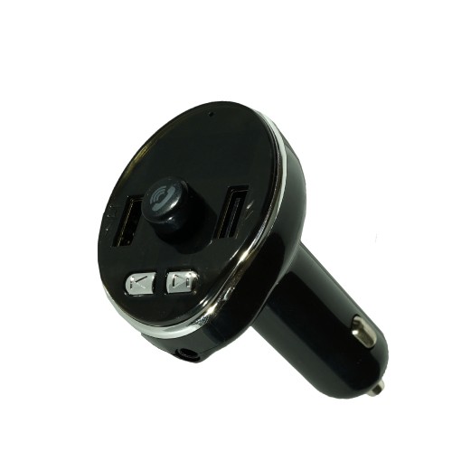 FM-трансмиттер 594 Bluetooth, TF, 2 USB, AUX, серебряный
