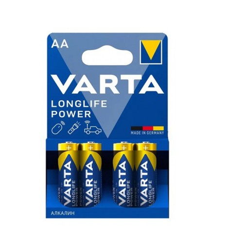 Батарейка AA Varta LR06-4BL High Energy (LONGLIFE POWER), 1.5B, (4/80/400)