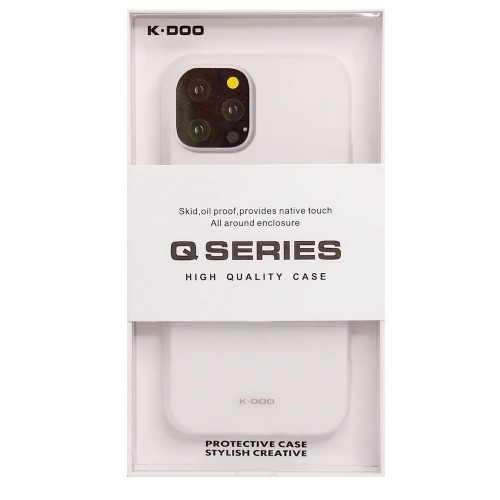 Чехол силиконовый K-Doo для iPhone 14, белый цвет
