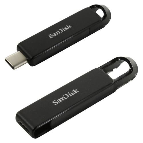 Флеш-накопитель 256Gb SanDisk Ultra CZ460, USB 3.1, металл, Type-C, чёрный