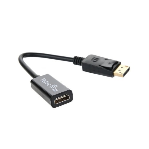 Переходник DisplayPort(m) - HDMI(f) TELECOM TA801, 0.2м, 4k, 30Гц, цвет: чёрный