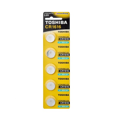 Батарейка Toshiba CR1616-5BL Lithium, 3,0 B, (5/100)