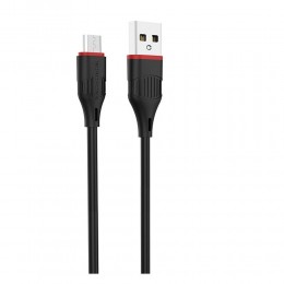Кабель USB - микро USB Borofone BX17 Enjoy, 1.0м, 2.4A, цвет: чёрный
