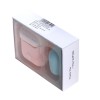 Чехол силиконовый розовый для APPLE Airpods DOU-3
