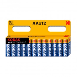 Батарейка AA Kodak LR06-12BL Max, 1.5В, (12/120/720), 12шт