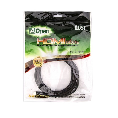 Кабель HDMI(m) - HDMI(m) Aopen ACG517D, 3.0м, цвет: чёрный