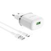 Блок питания сетевой Borofone BA36A 1 USB 3000mA QC3.0 белый