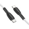 Кабель Type-C - Type-C Borofone BX86, 1м, 3A, 60Вт, белый