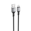 Кабель USB - микро USB Borofone BX83 Famous, 1.0м, 2.4A, цвет: чёрный