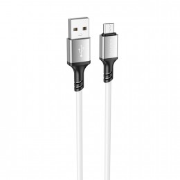 Кабель USB - микро USB Borofone BX83 Famous, 1.0м, 2.4A, цвет: белый