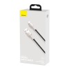 Кабель USB Type-C Baseus Cafule 0.25м 66Вт, чёрный
