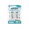 Аккумулятор AAA Exployd, R03-2BL, EX-B-1222, 600mAh, (2/20/200), 2шт