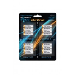 Батарейка AAA Exployd LR03-16BL Alkaline, 1.5B, отрывные, Basic 4*4, (16/160/640), (арт.EX-B-1226), 16шт