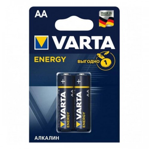 Батарейка AA Varta LR06-2BL Energy, 1.5В, (2/40/200)