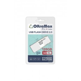 Флеш-накопитель 128Gb OltraMax 240, USB 2.0, пластик, белый