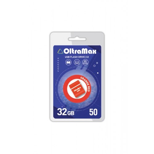 Флеш-накопитель 32Gb OltraMax Drive 50 Mini, USB 2.0, пластик, оранжевый