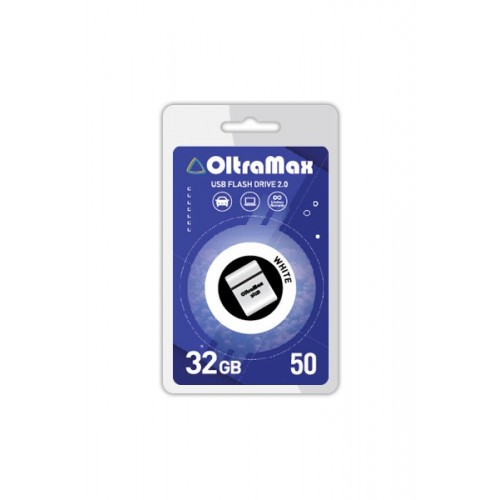 Флеш-накопитель 32Gb OltraMax Drive 50 Mini, USB 2.0, пластик, белый