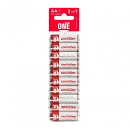 Батарейка AA SmartBuy LR06-10BL ONE ECO Alkaline, 1.5B, (10/300/600), (арт.SOBA-2A10B-Eco)