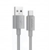 Кабель USB - Type-C HOCO X107 Favor, 1.0м, 3,0А, цвет: серый